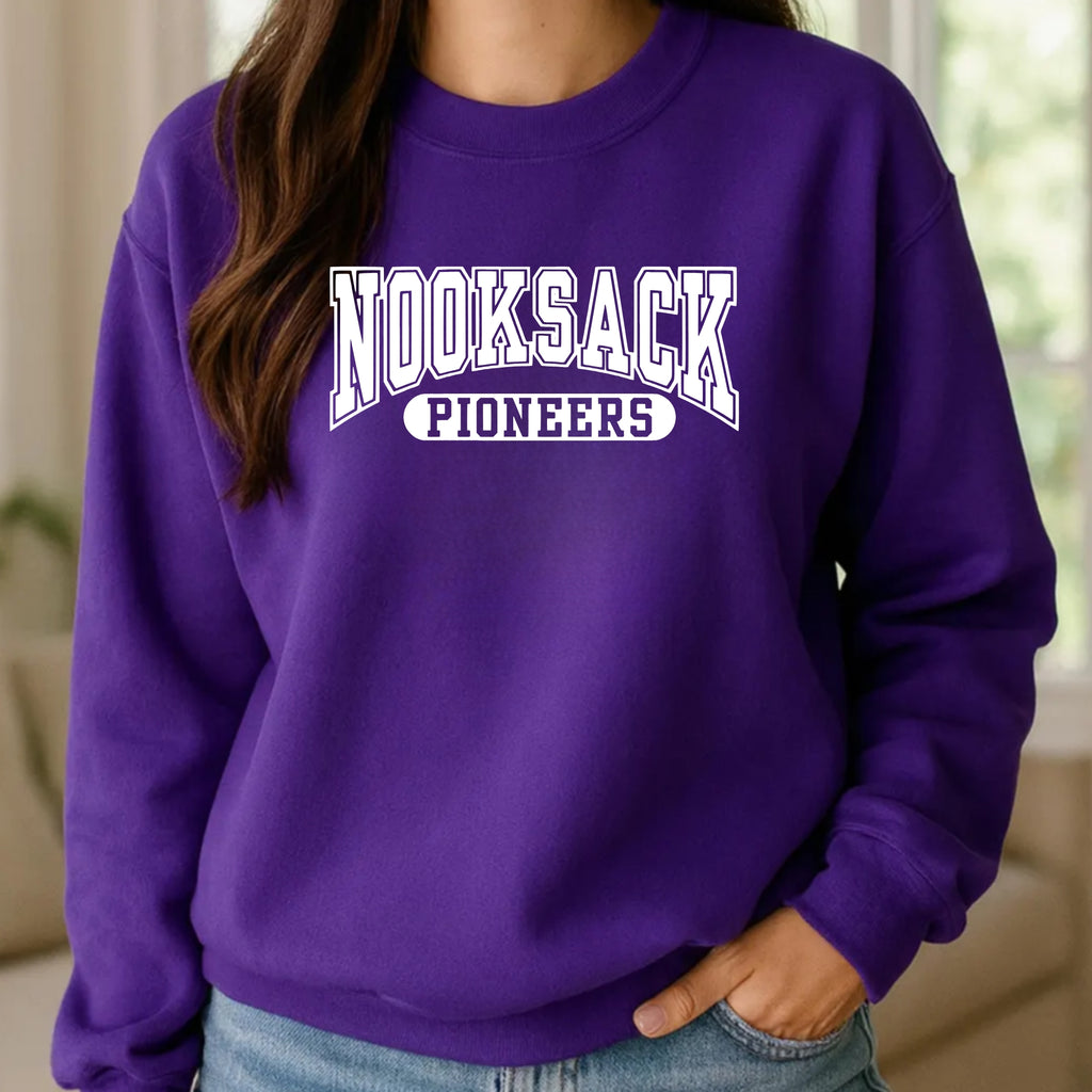 Nooksack Pioneers Arch Crewneck Sweatshirt