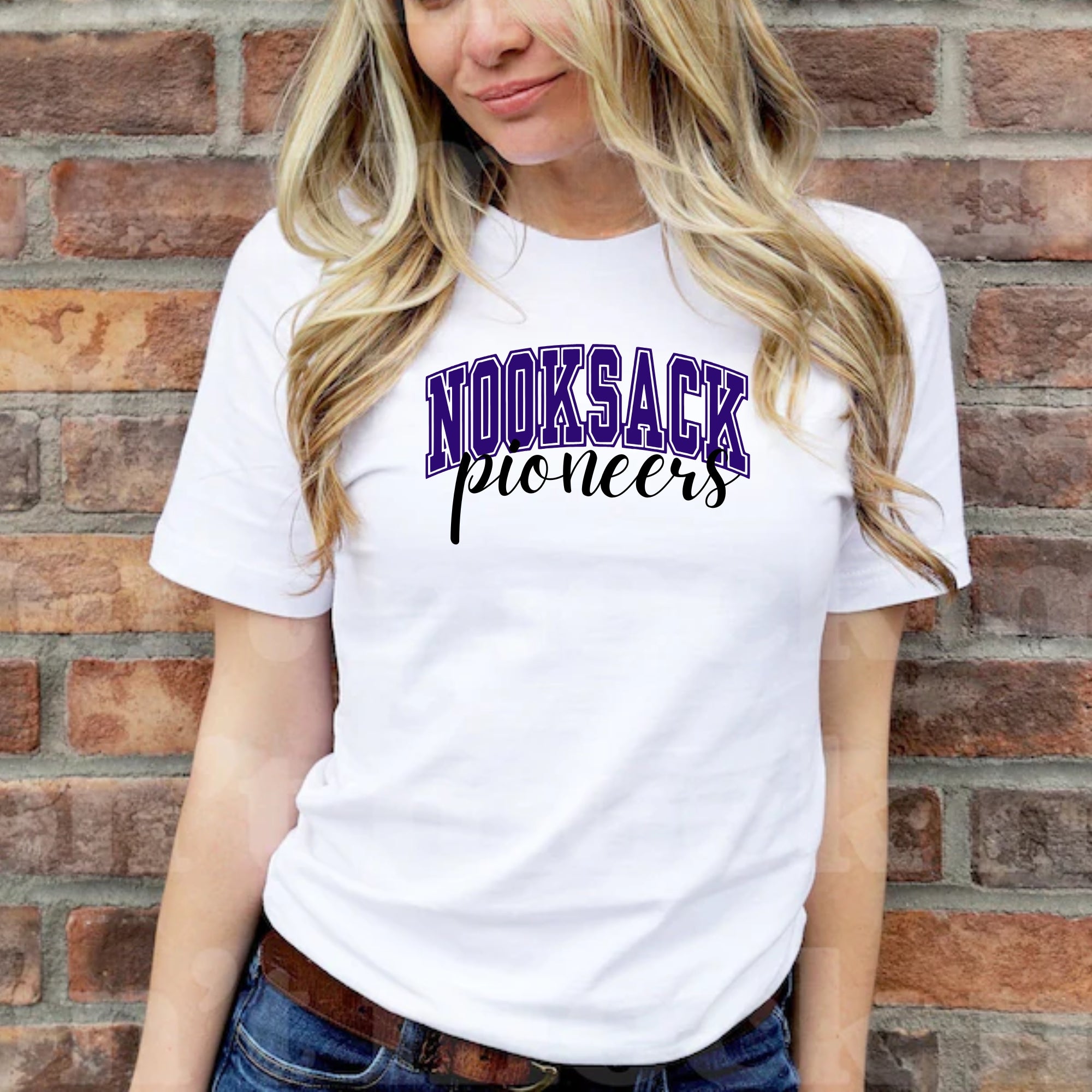 Nooksack Pioneers Cursive Shirt