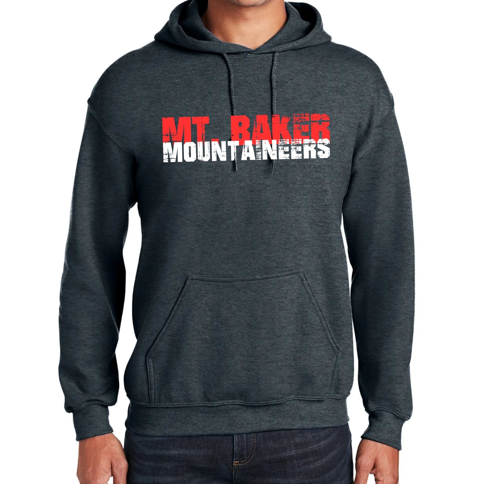 Mt. Baker Mountaineers Grunge Hooded Sweatshirt
