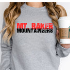 Mt. Baker Mountaineers Grunge Crewneck Sweatshirt