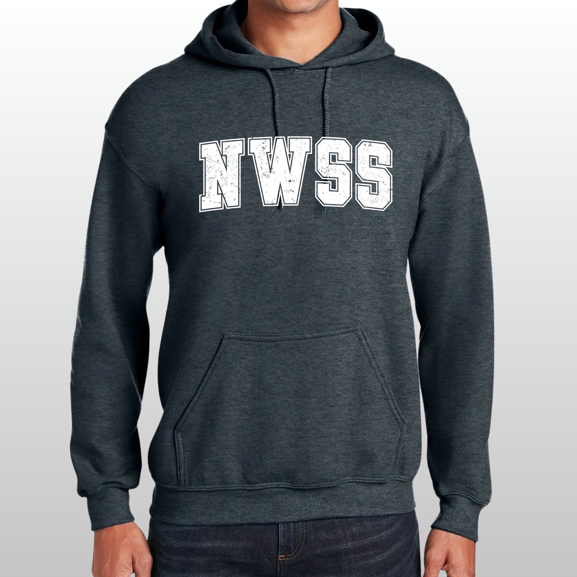 NWSS Distressed Hooded Sweatshirt