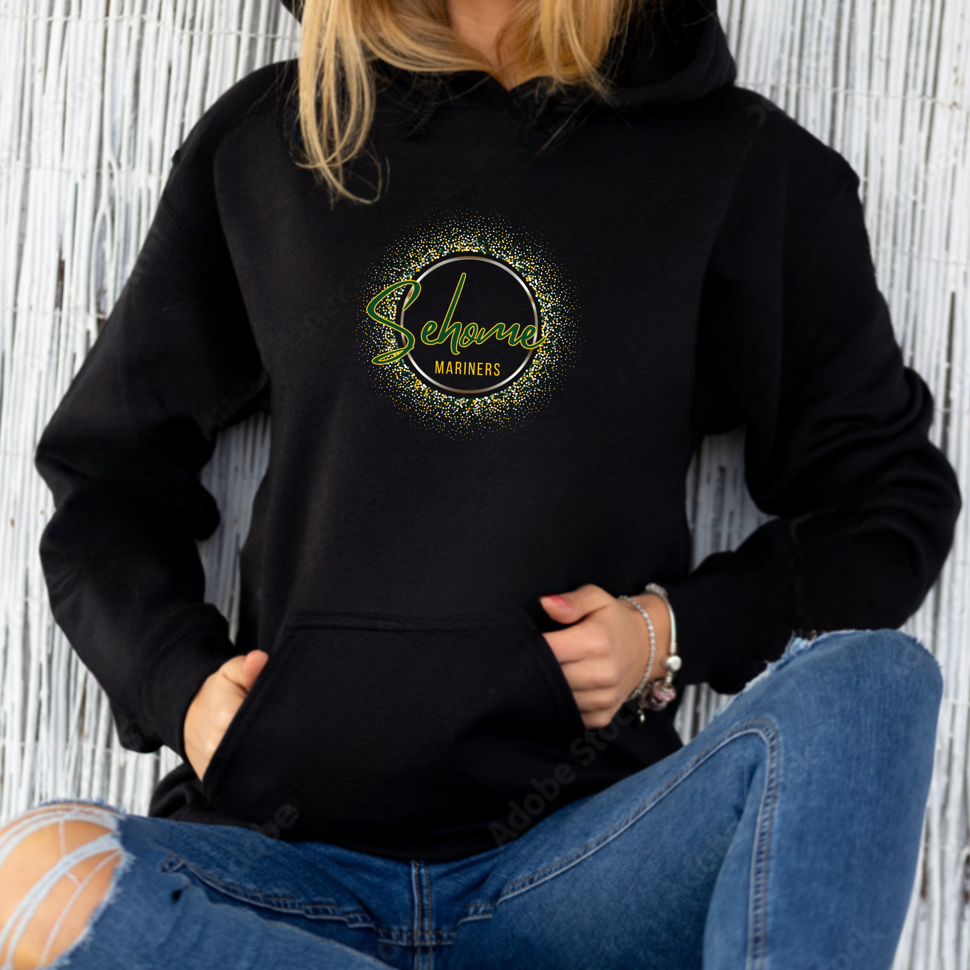 Sehome Glitter Circle Hoodie