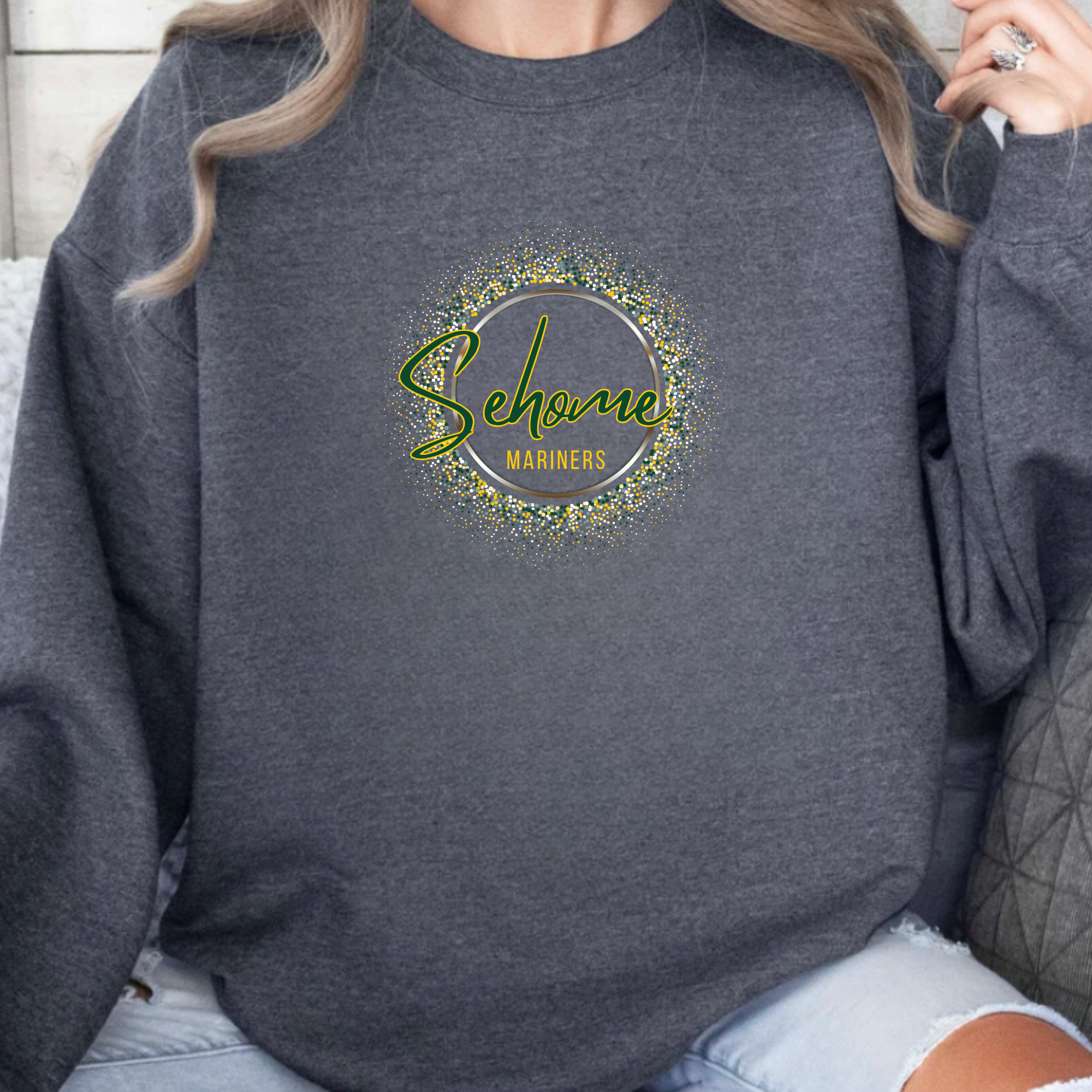 Sehome Sparkle Circle Crewneck
