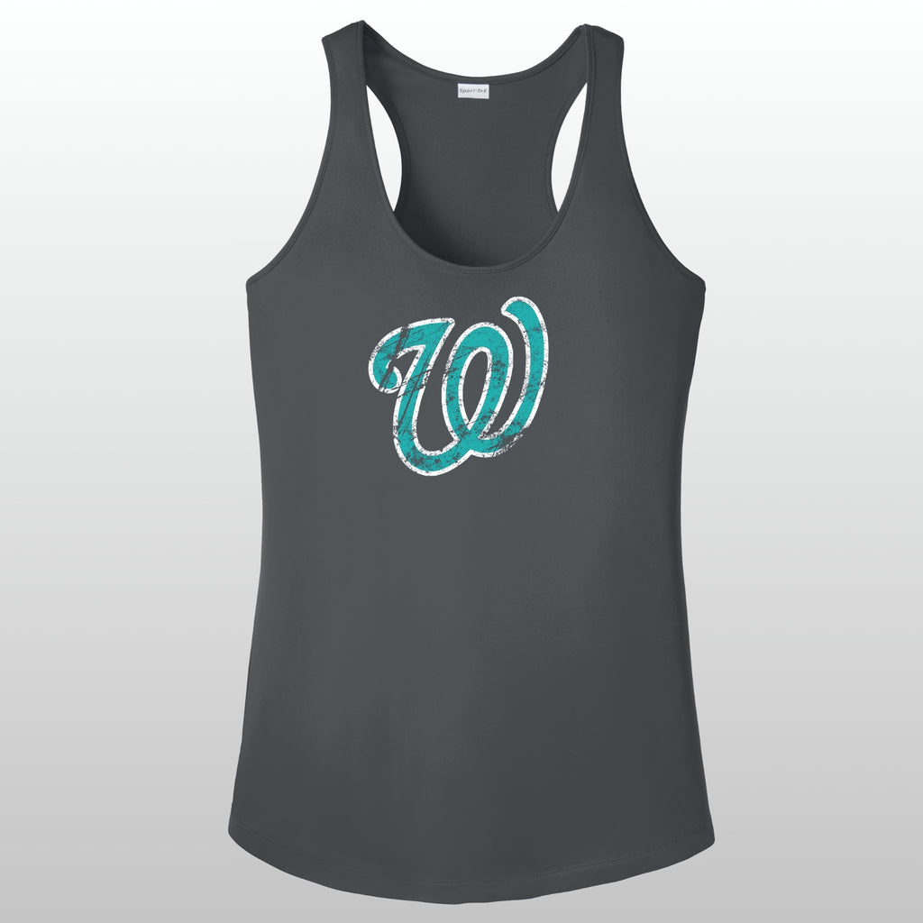 Whatcom Prep Women's Distressed Racerback Tank