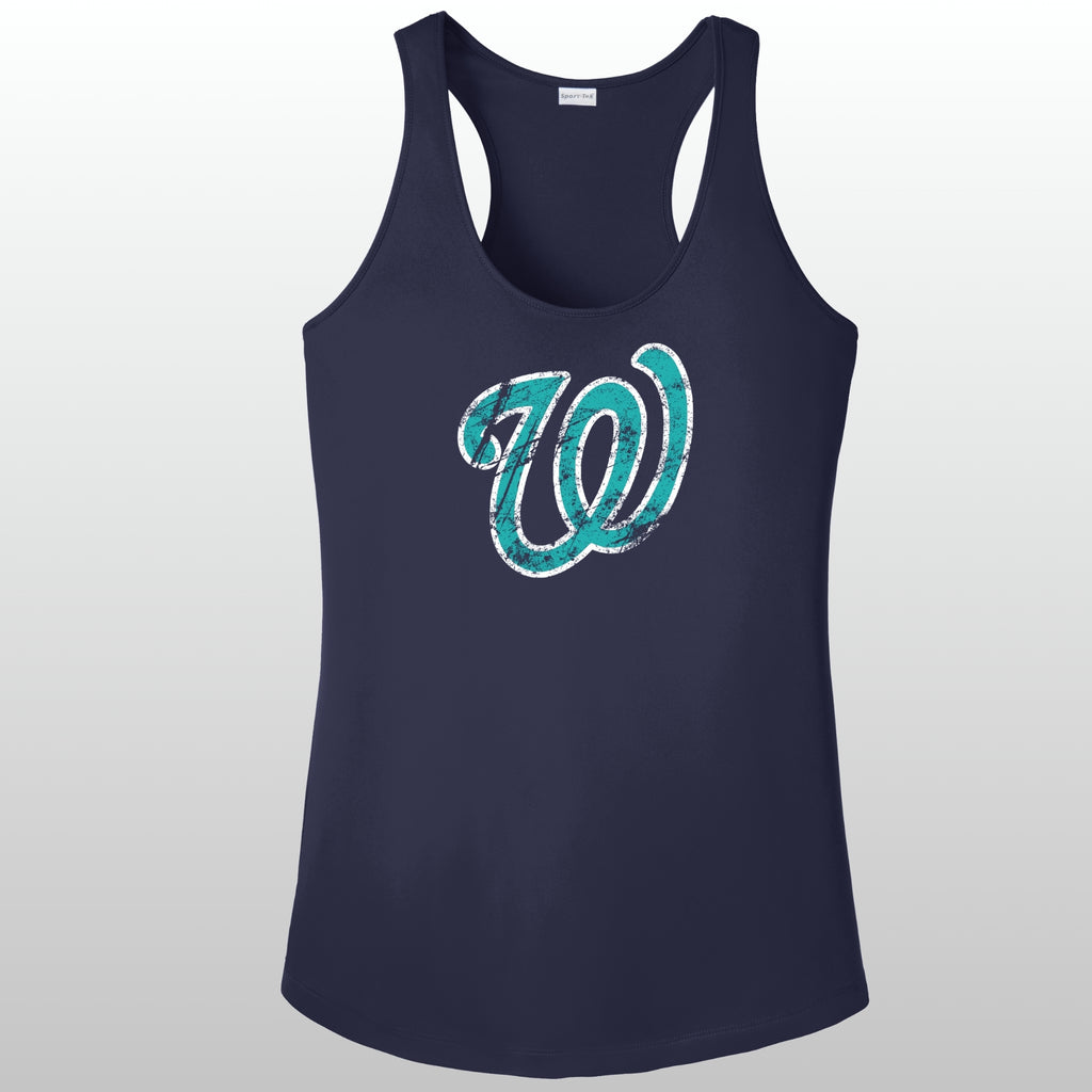 Whatcom Prep Women's Distressed Racerback Tank