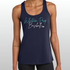 Whatcom Prep Women's Glitter Baseball Racerback Tank