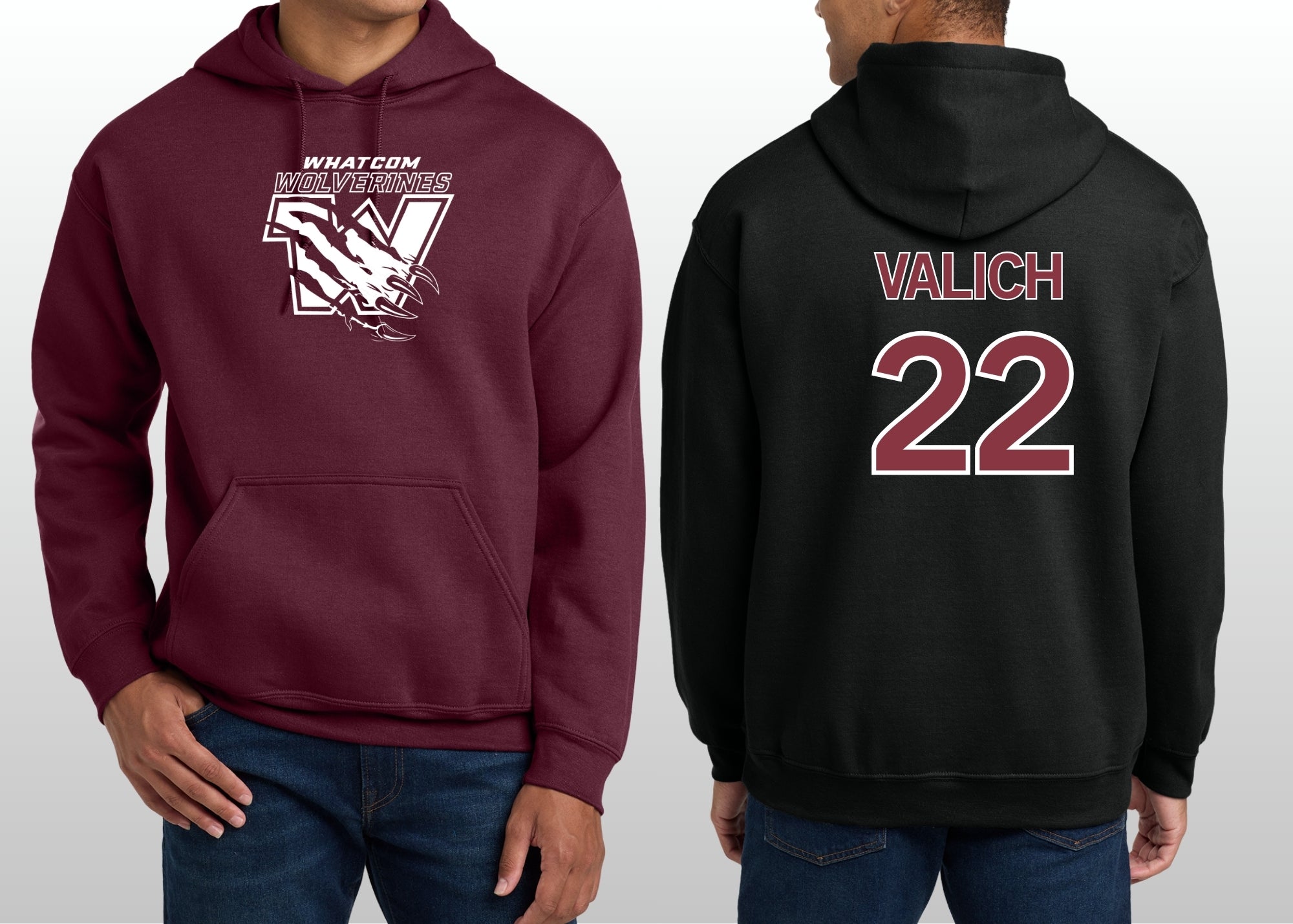 Whatcom Wolverines Hooded Sweatshirt