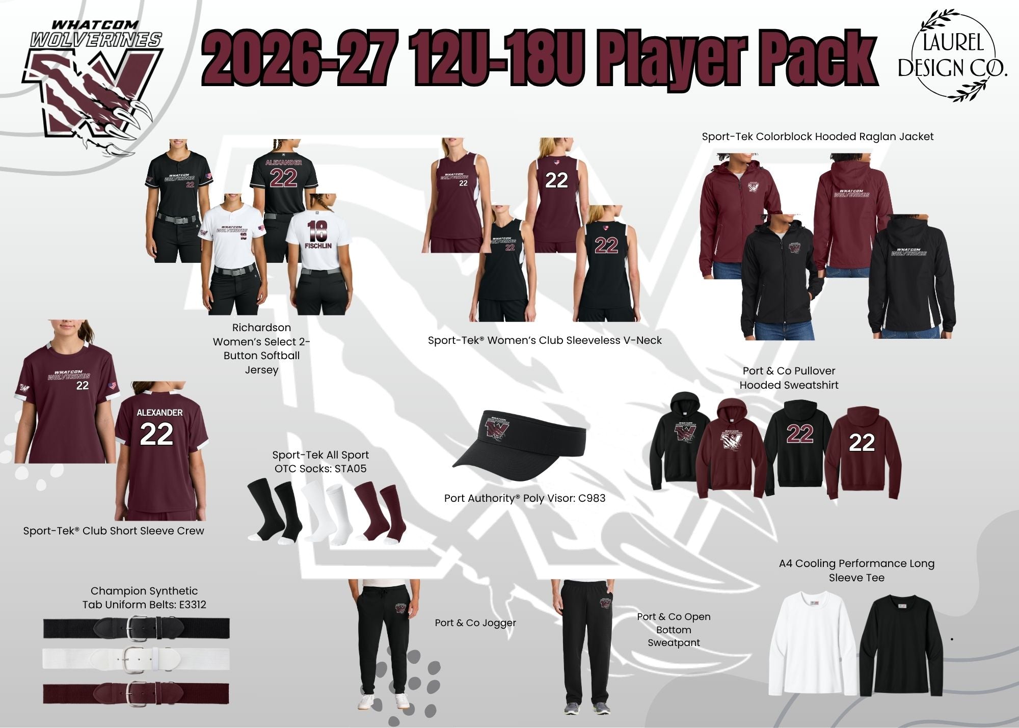 Whatcom Wolverines Player Pack 12U-18U