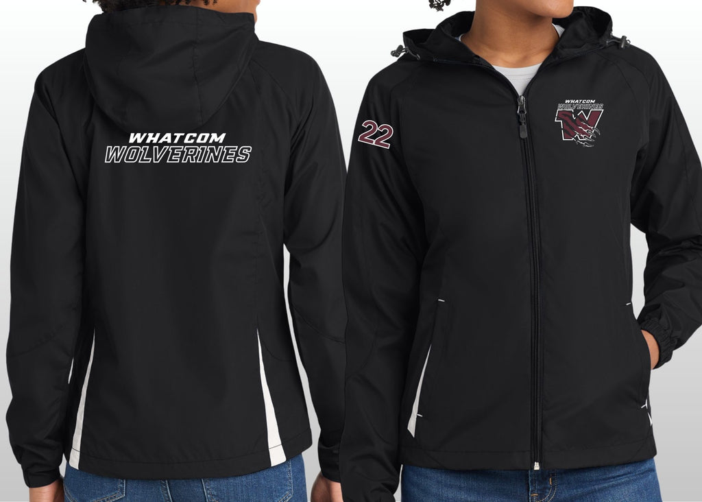 Whatcom Wolverines Hooded Raglan Jacket