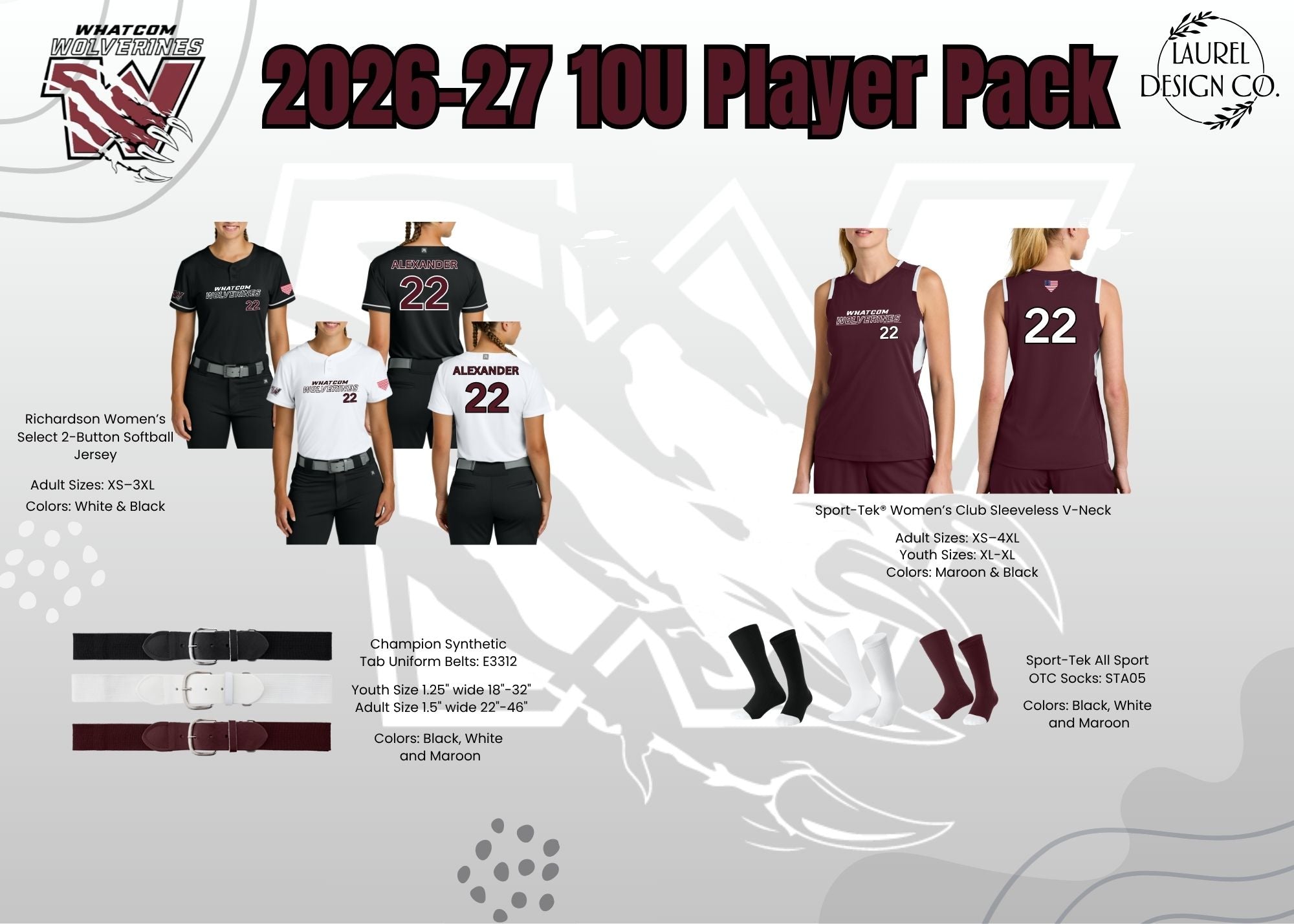 Whatcom Wolverines Player Pack 10U