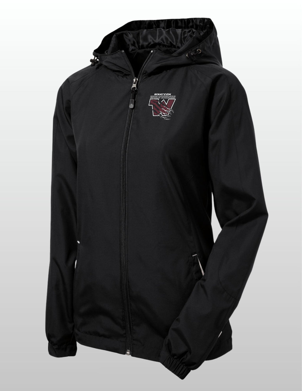 Wolverines Sport-Tek® Women's Color Block Hooded Raglan Jacket