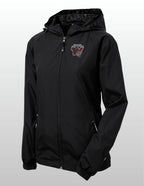 Wolverines Sport-Tek® Women's Color Block Hooded Raglan Jacket