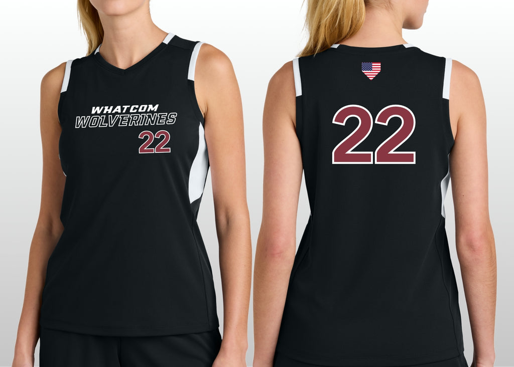 Whatcom Wolverines Women's Sport Tek Sleeveless Jersey