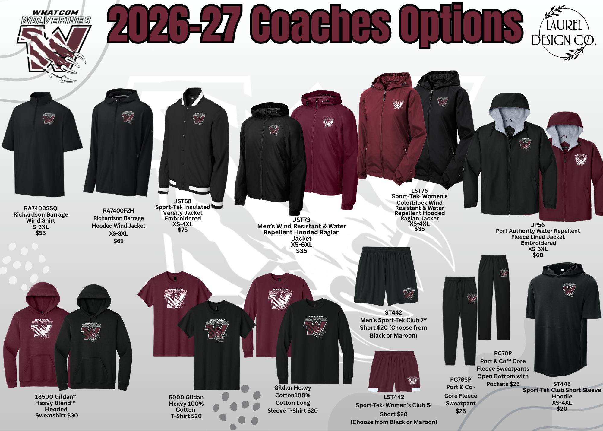 Whatcom Wolverines Coaches Gear