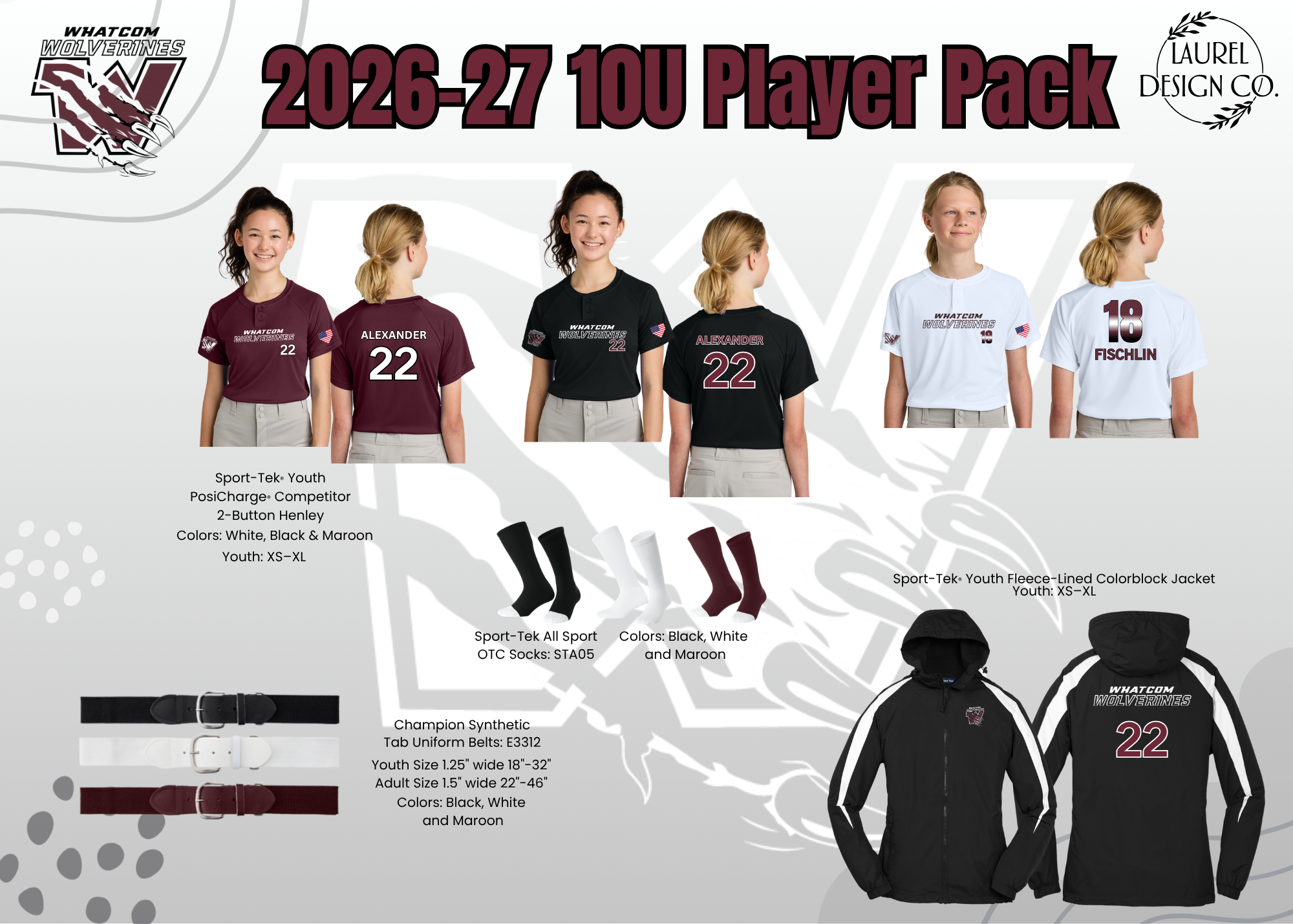 Whatcom Wolverines Player Pack 10U